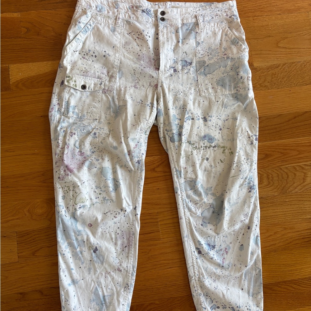 Stylish White Multicolor Men's Pants